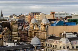 Rooftop view of Glasgow City
