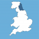 north east UK map