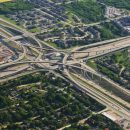 four sections of a motorway