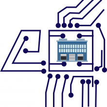 vector illustration of an electronic part